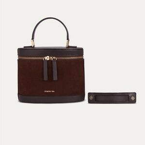Paris/64 Prismatic Ante Cacao and Brown suede bag